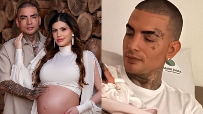MC Guimê surge em momento carinhoso com a filha recém-nascida, Yarin