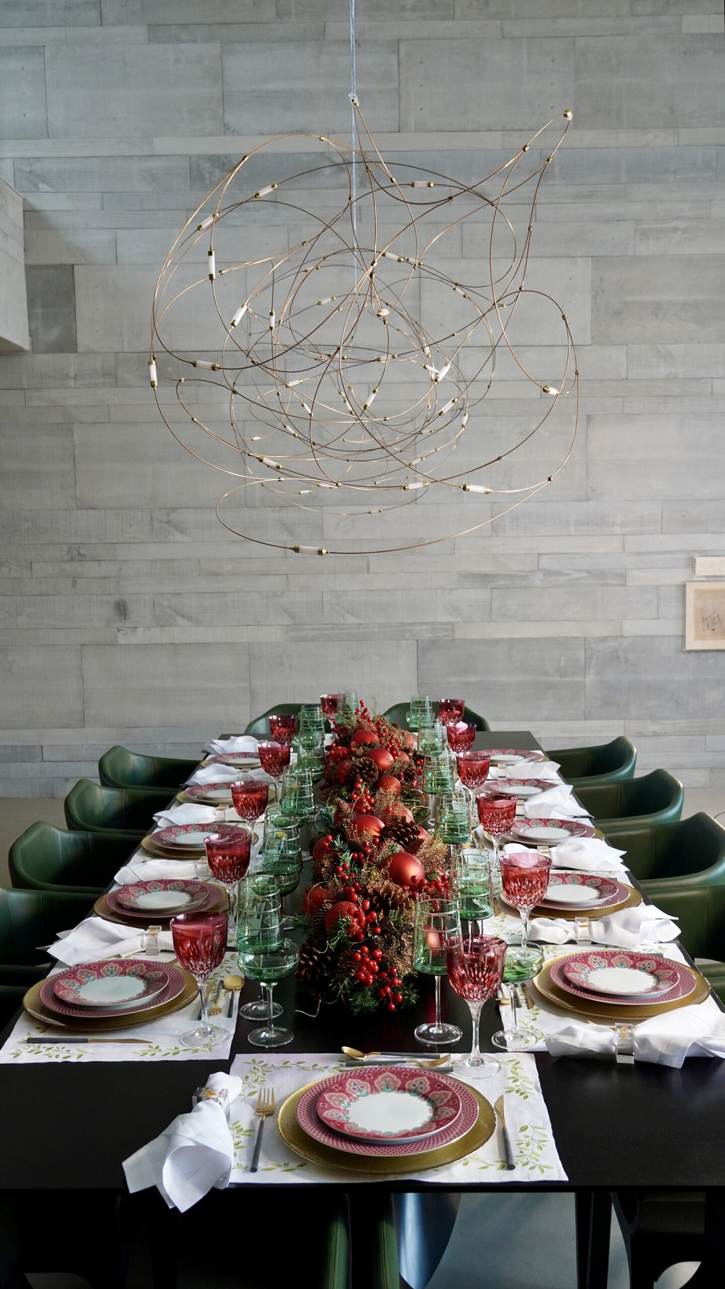 Claudia Raia mostra a decoração de sua mesa para o Natal - Foto: Divulgação