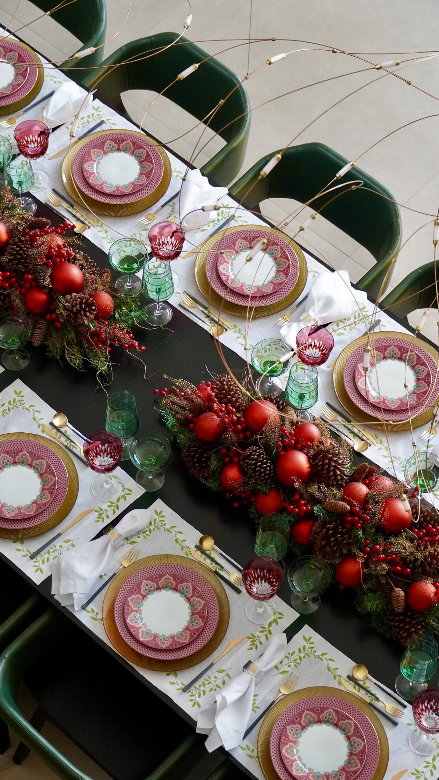 Claudia Raia mostra a decoração de sua mesa para o Natal - Foto: Divulgação