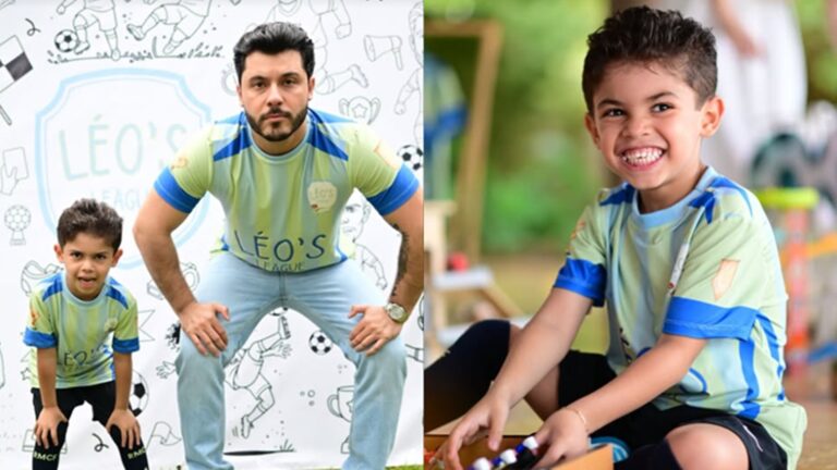 Festa do filho de Murilo Huff e Marília Mendonça: veja lembrancinhas, bolo e decoração