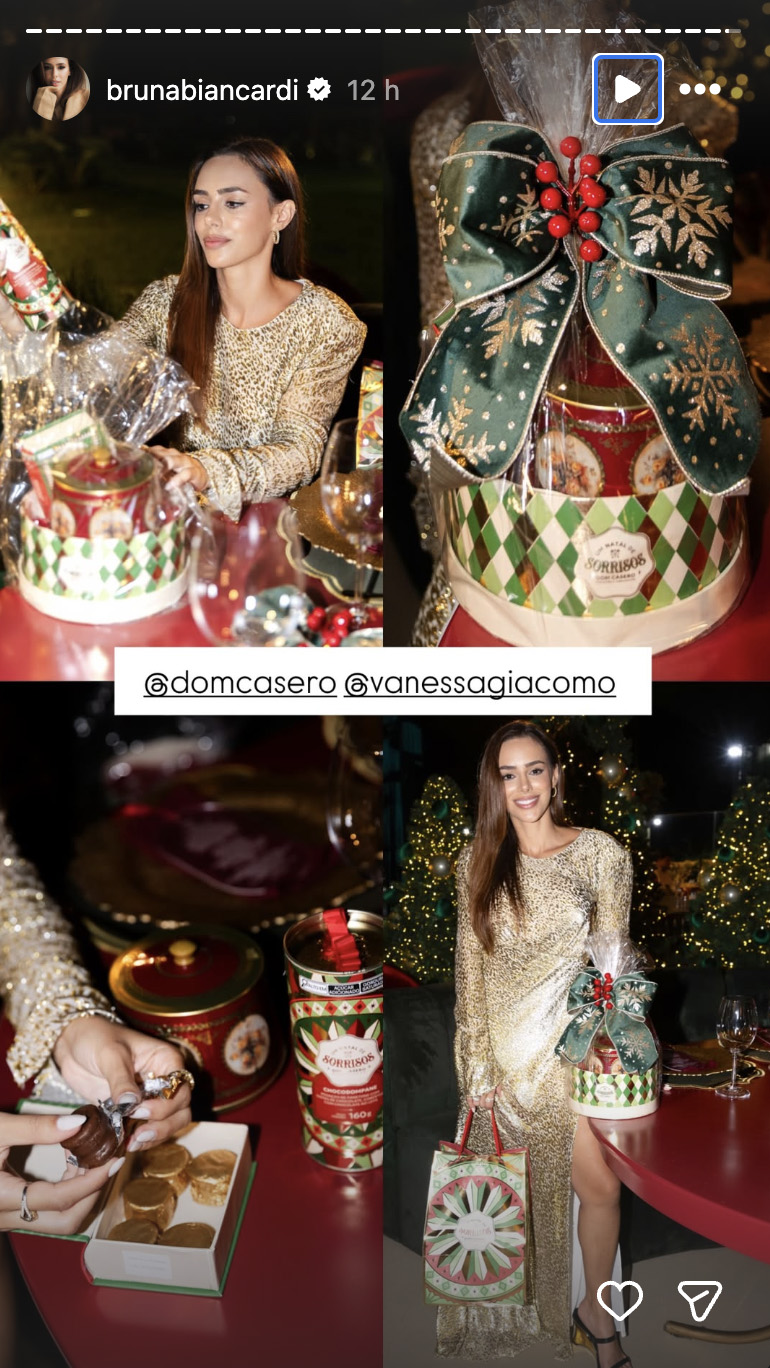 Lembrancinhas da festa de Natal de Neymar Jr e Bruna Biancardi - Foto: Reprodução / Instagram