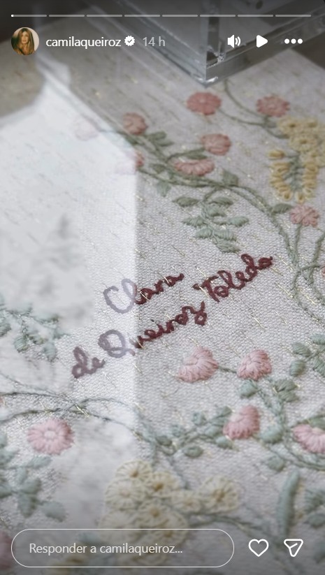 Camila Queiroz revela o nome completo de sua filha com Klebber Toledo - Foto: Reprodução/Instagram @camilaqueiroz