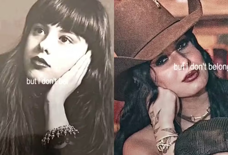 Semelhança entre Ana Castela e Poliana Rocha – Foto: Reprodução/ Tiktok @pinksimply