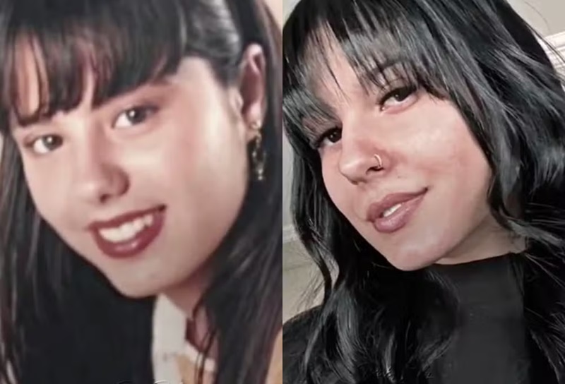 Semelhança entre Ana Castela e Poliana Rocha – Foto: Reprodução/ Tiktok @pinksimply
