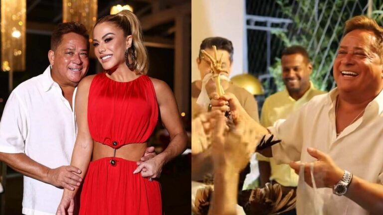 Poliana Rocha mostra presente inusitado que ela e Leonardo ganharam de Natal