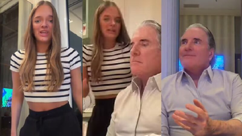 Rafaella Justus e Roberto Justus Foto: Reprodução/TikTok