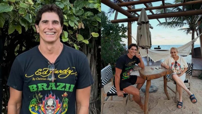 Reynaldo Gianecchini posta fotos raríssimas com a mãe: ‘Dias felizes’