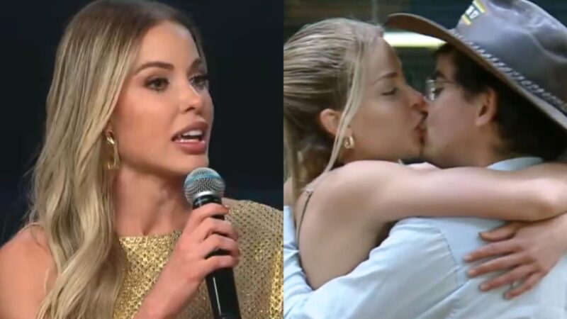 Saory e Dudu Camargo iniciaram romance em A Fazenda 17 - Foto: Reprodução / Record TV