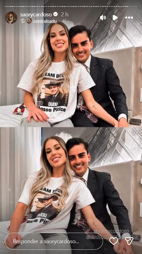 Aprovou? Mãe de Dudu Camargo dá opinião sincera sobre Saory após A