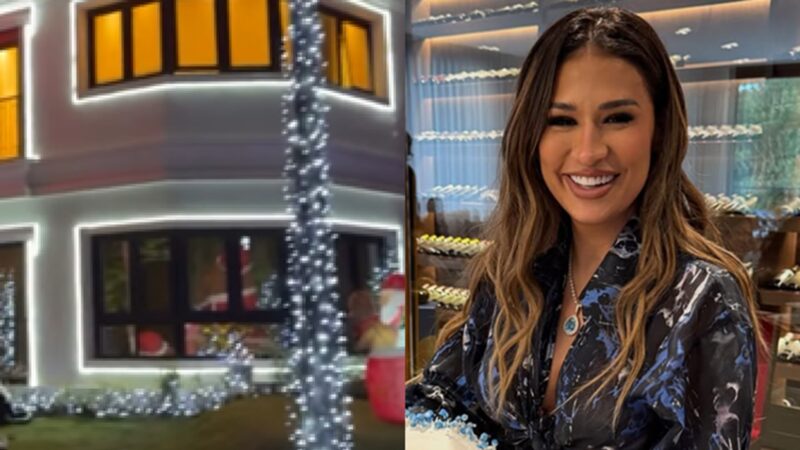 Simone Mendes mostra a decoração luxuosa de Natal em sua mansão; vídeo