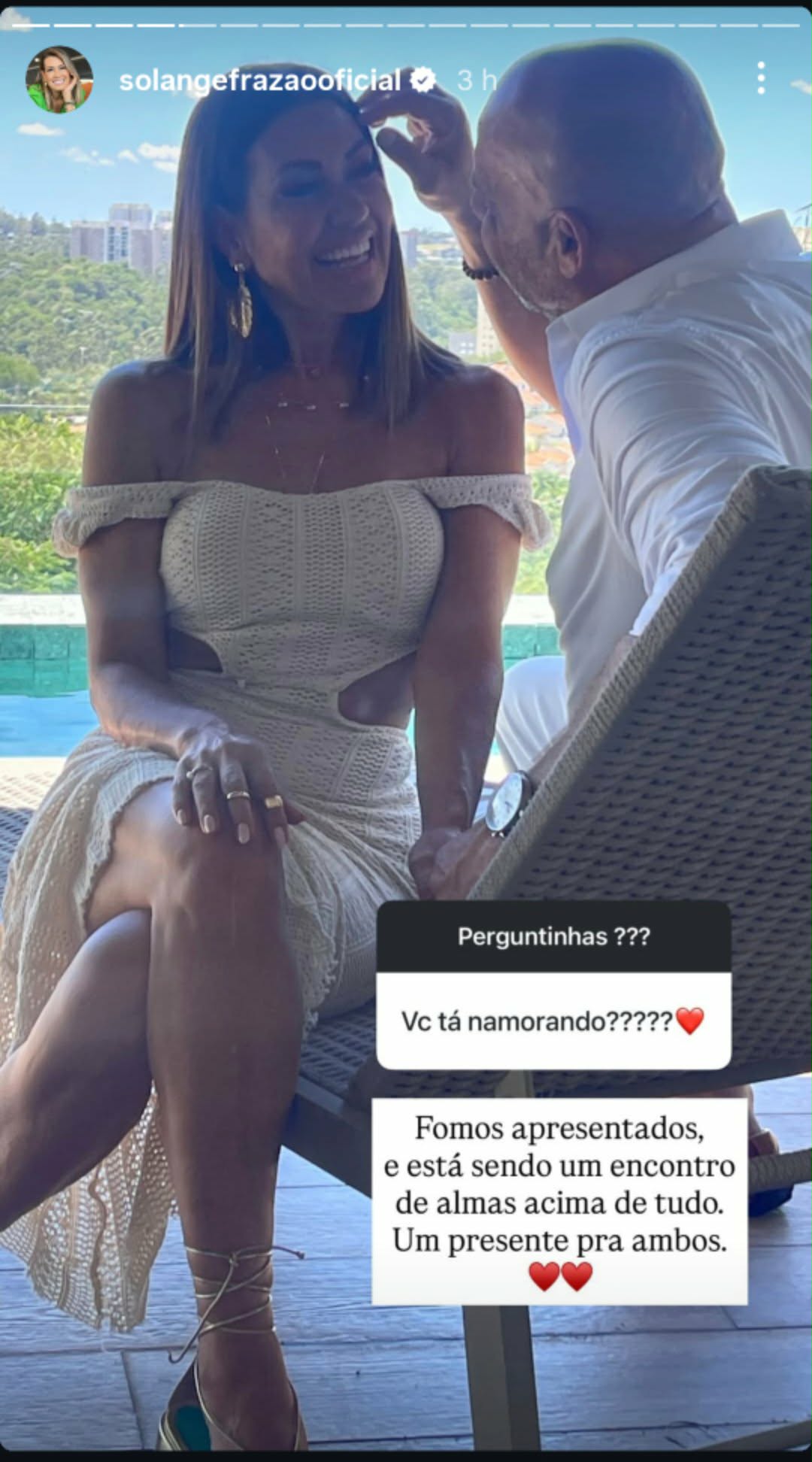 Solange Frazão mostra novo namorado - Foto: @solangefrazaooficial