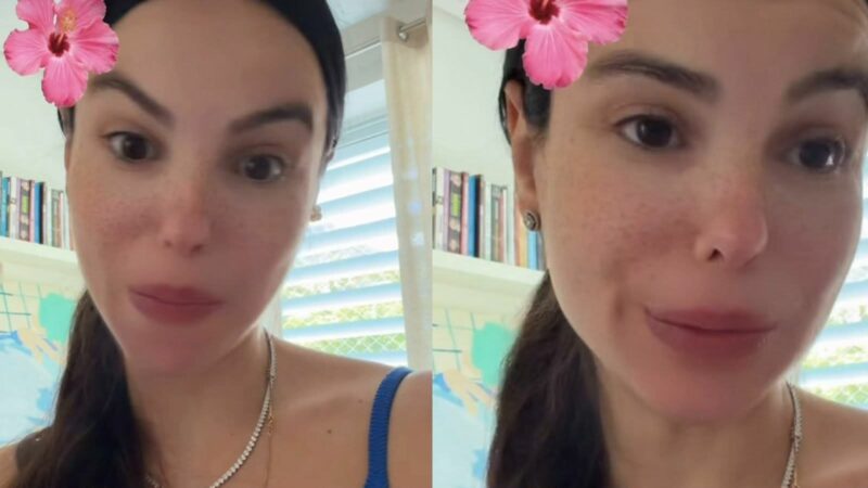 Grávida, Sthefany Brito diz que não deixou ‘herança’ dos filhos para o novo irmão