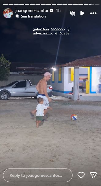 Stories de João Gomes - Foto: Reprodução / Instagram