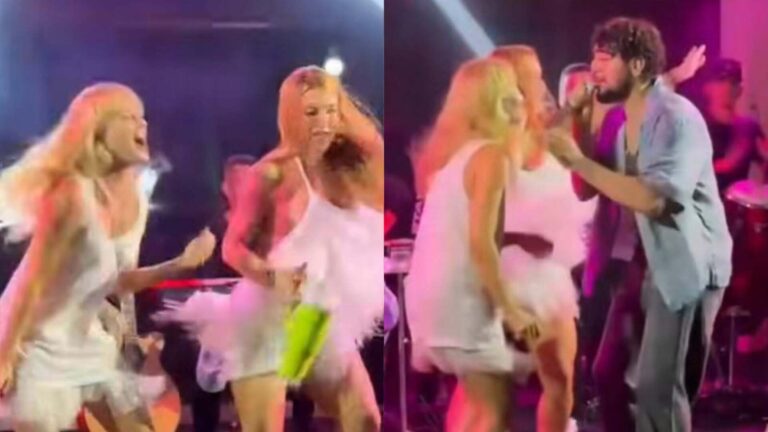 Virginia dança com Angélica e Luciano Huck em viagem com Vini Jr.