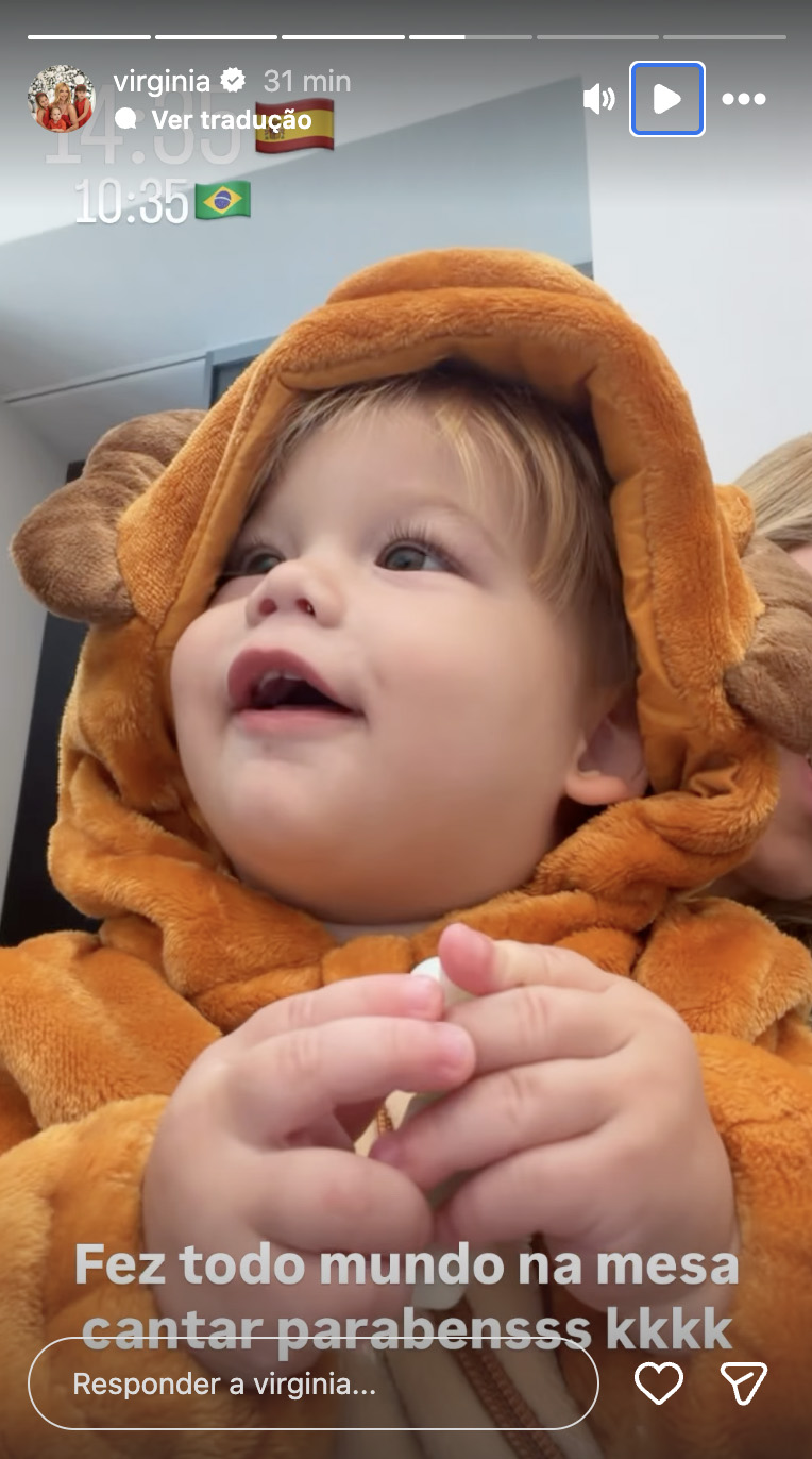 Virginia mostra fotos com os filhos em Madrid - Foto: Reprodução / Instagram