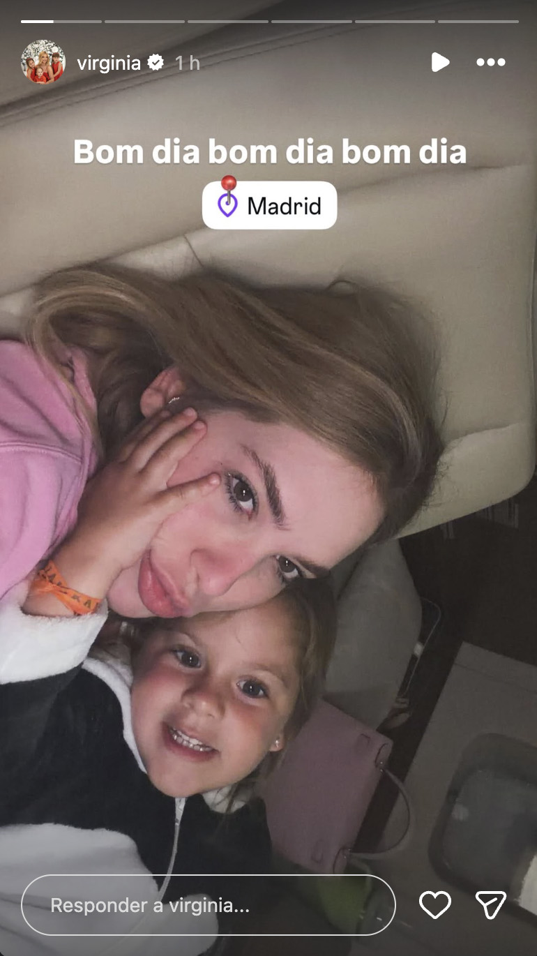 Virginia mostra fotos com os filhos em Madrid - Foto: Reprodução / Instagram