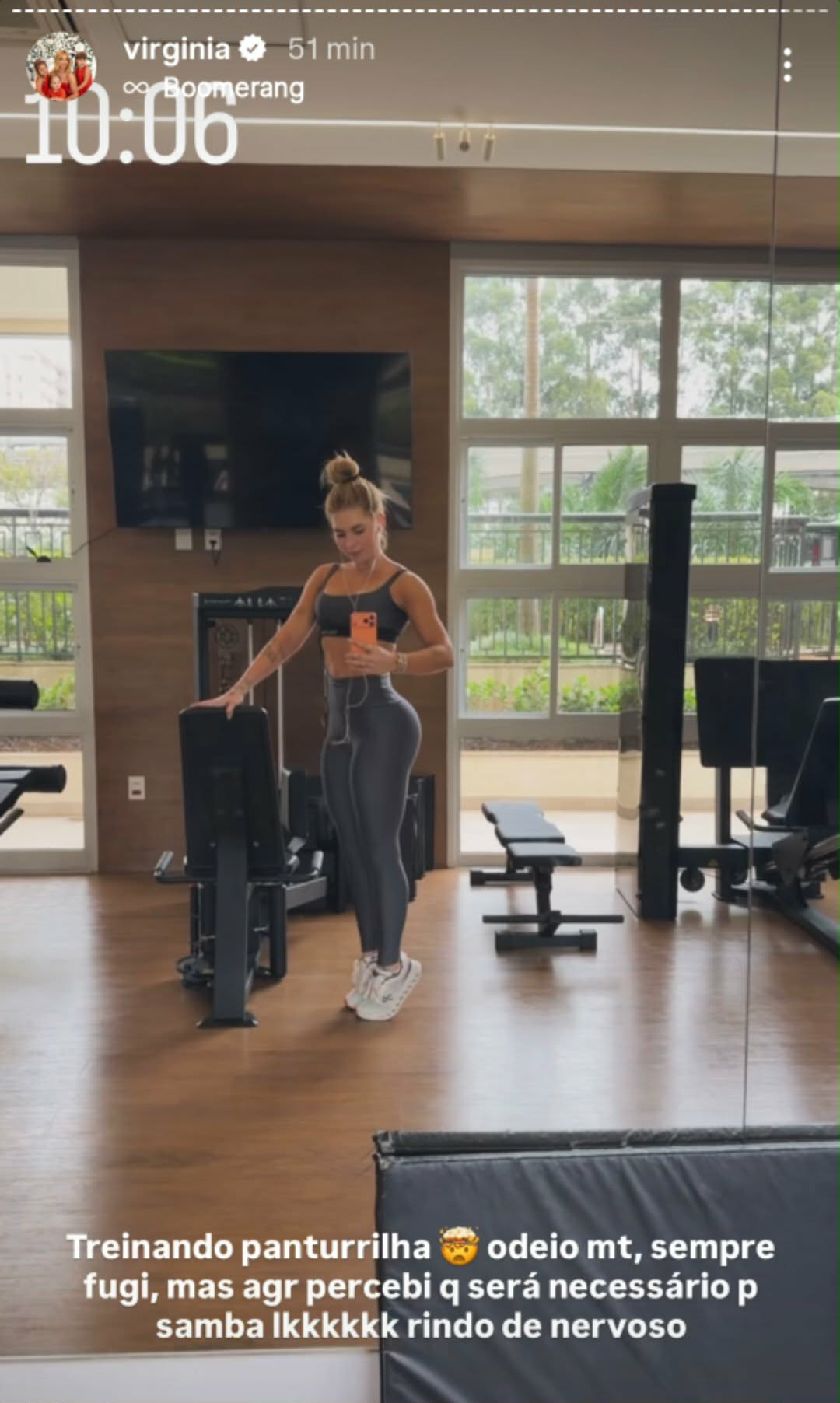 Virginia mostra mudança em seu treino