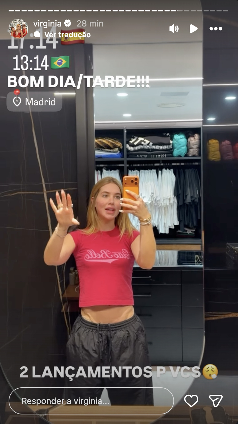 Virginia na Espanha - Foto: Reprodução / Instagram