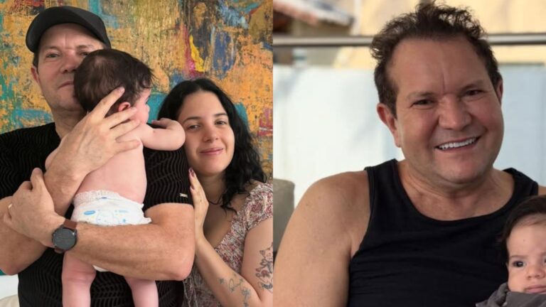 Ximbinha se derrete ao mostrar momento com as filhas e netos: ‘Vovô coruja’