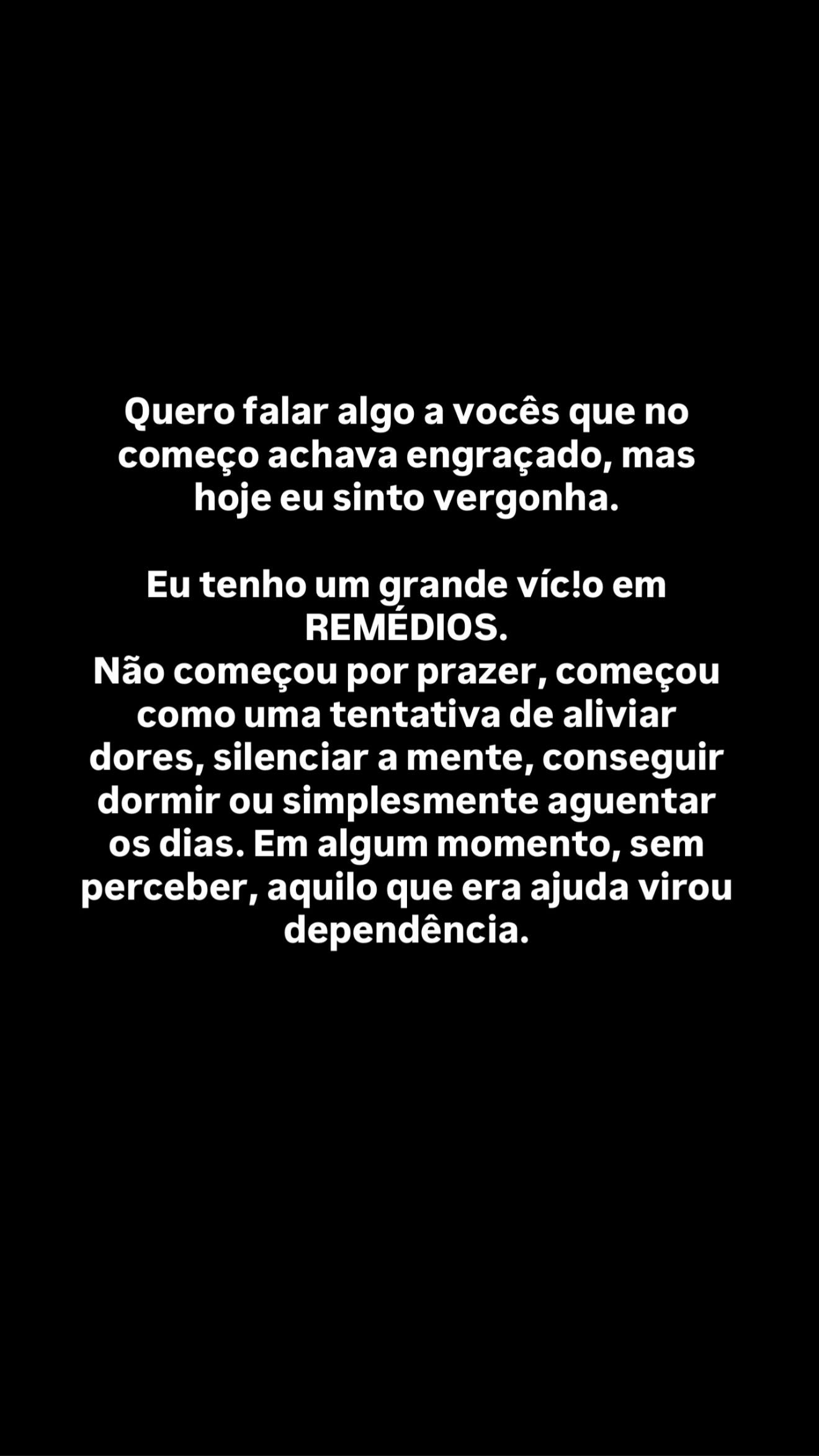 Desabafo de Rico Melquiades - Foto: Reprodução / Instagram