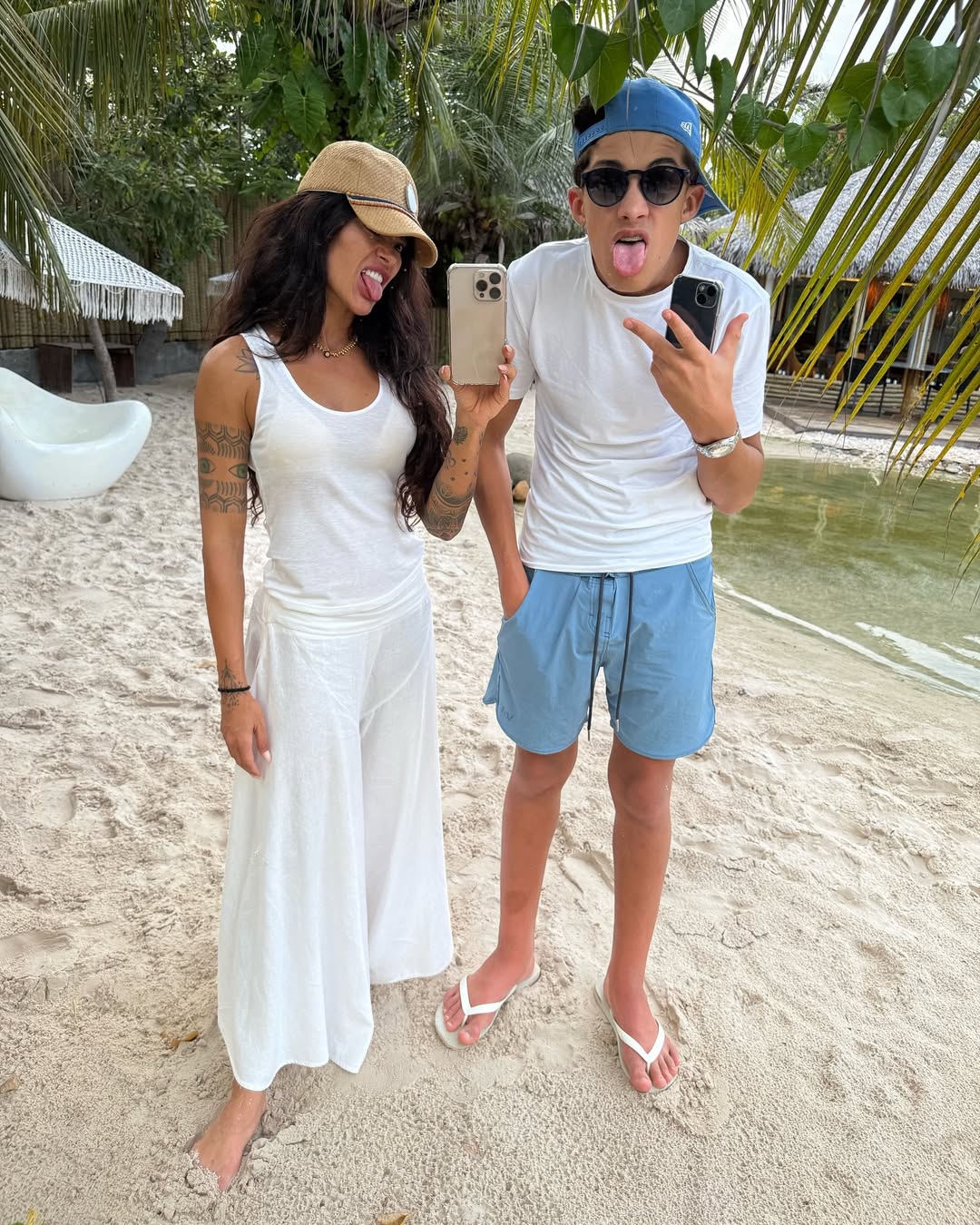 Aline Campos com o filho, Nathan — Foto: Instagram