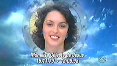 Homenagem do SBT a Monalisa Celeste de Jesus em 1998 - Reprodução/SBT
