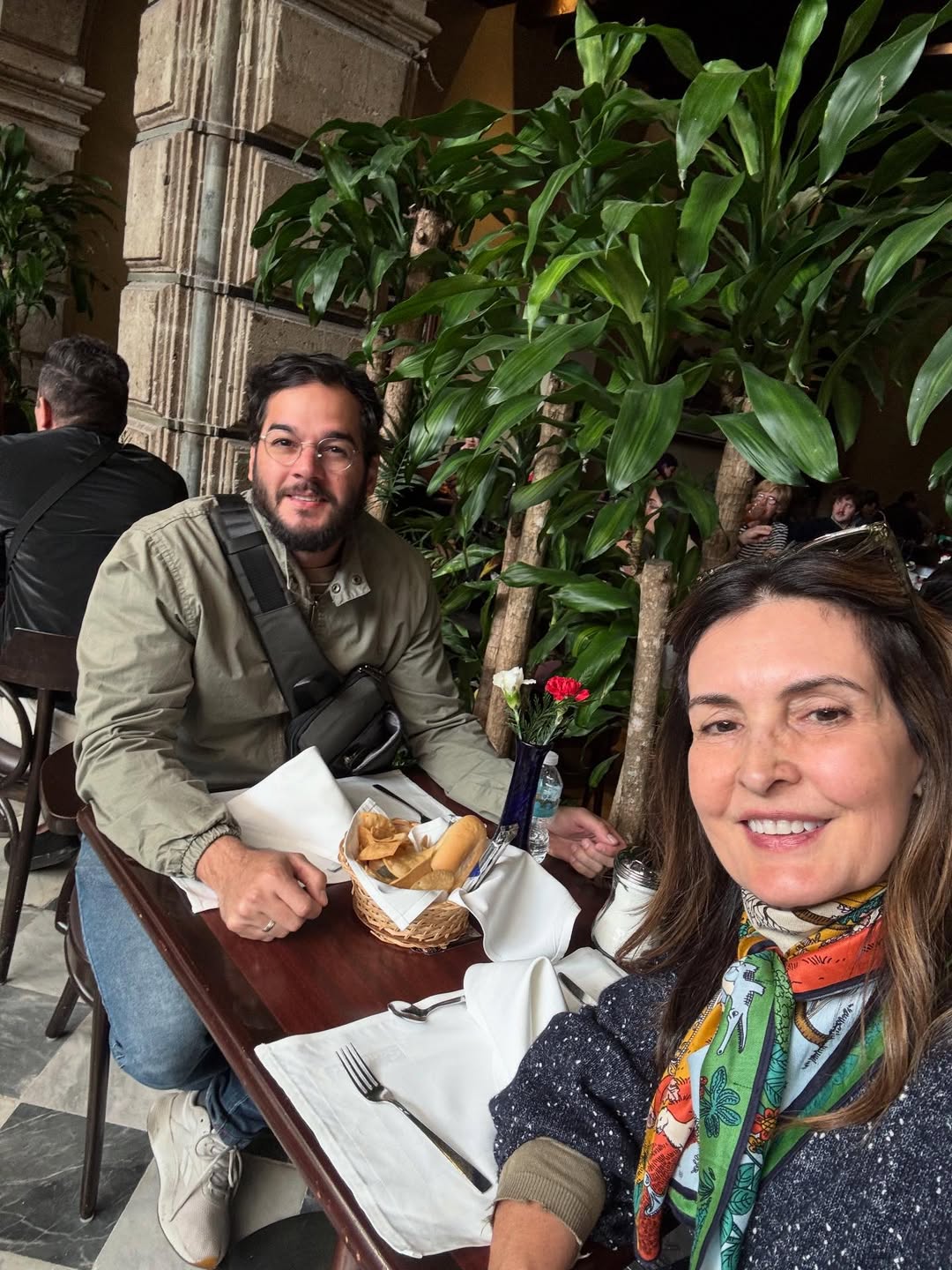 Fátima Bernardes com Túlio Gadelha — Foto: Reprodução Instagram @fatimabernardes