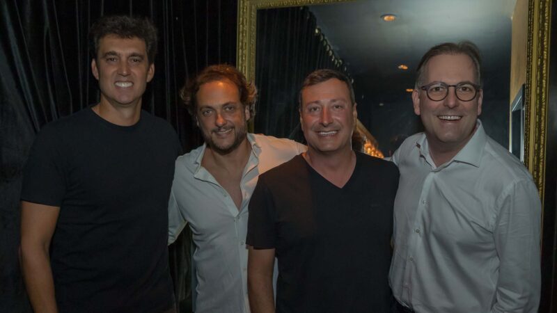 Pedro Freitas, André Sada, Edo Krause e Doreni Caramori Jr. - Foto: Divulgação