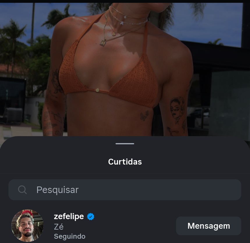 Zé Felipe curte post de Ana Castela - Foto: Instagram