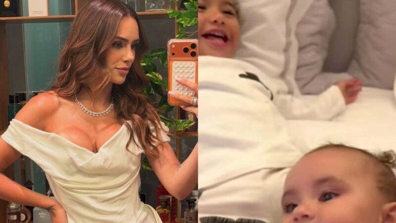 Bruna Biancardi divide momento fofo entre Mavie e Mel