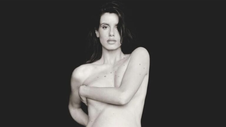 Camila Queiroz relembra fotos do seu barrigão de grávida em ensaio estiloso