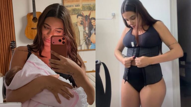 Key Alves mostra rotina de recuperação do corpo após o parto: “Três cintas”