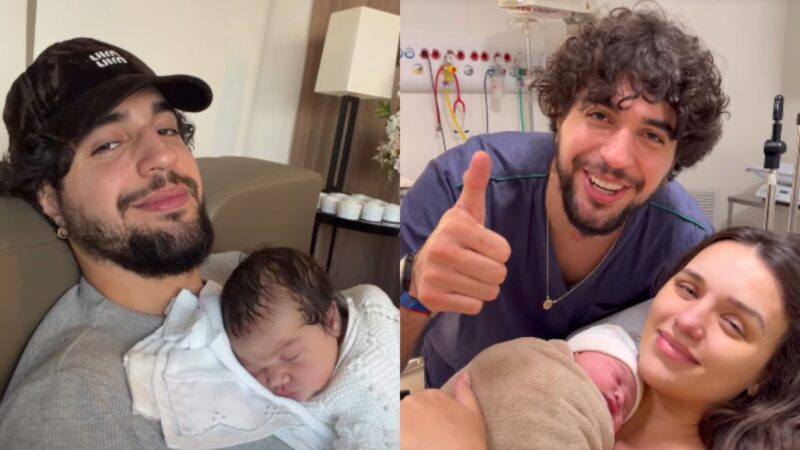 Nattan brinca com semelhança física inusitada com a filha recém-nascida: “Puxou meu”