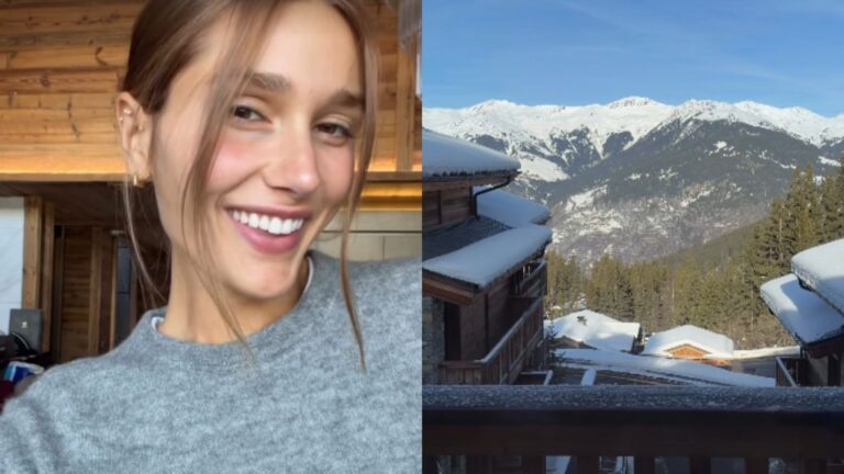 Sasha Meneghel curte temporada de inverno nos Alpes Franceses em hospedagem de R$ 37 mil