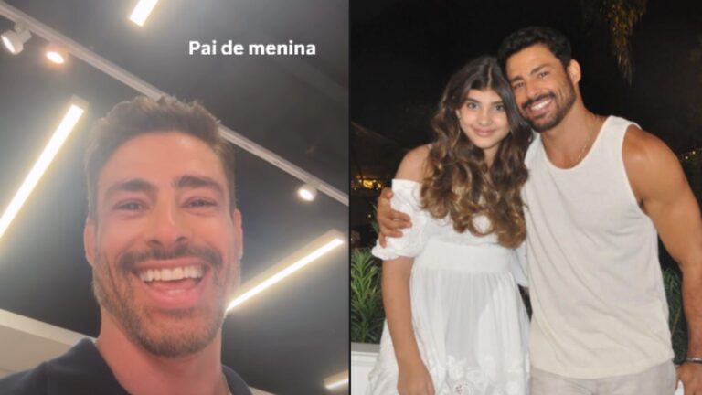 Cauã Reymond reflete sobre paternidade e brinca: ‘Pai de menina’