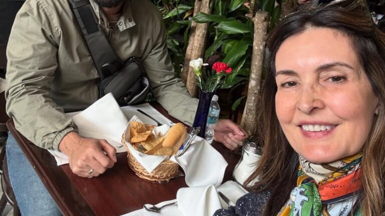 Fátima Bernardes encanta ao abrir álbum de fotos de viagem com o namorado: ‘Lindos’