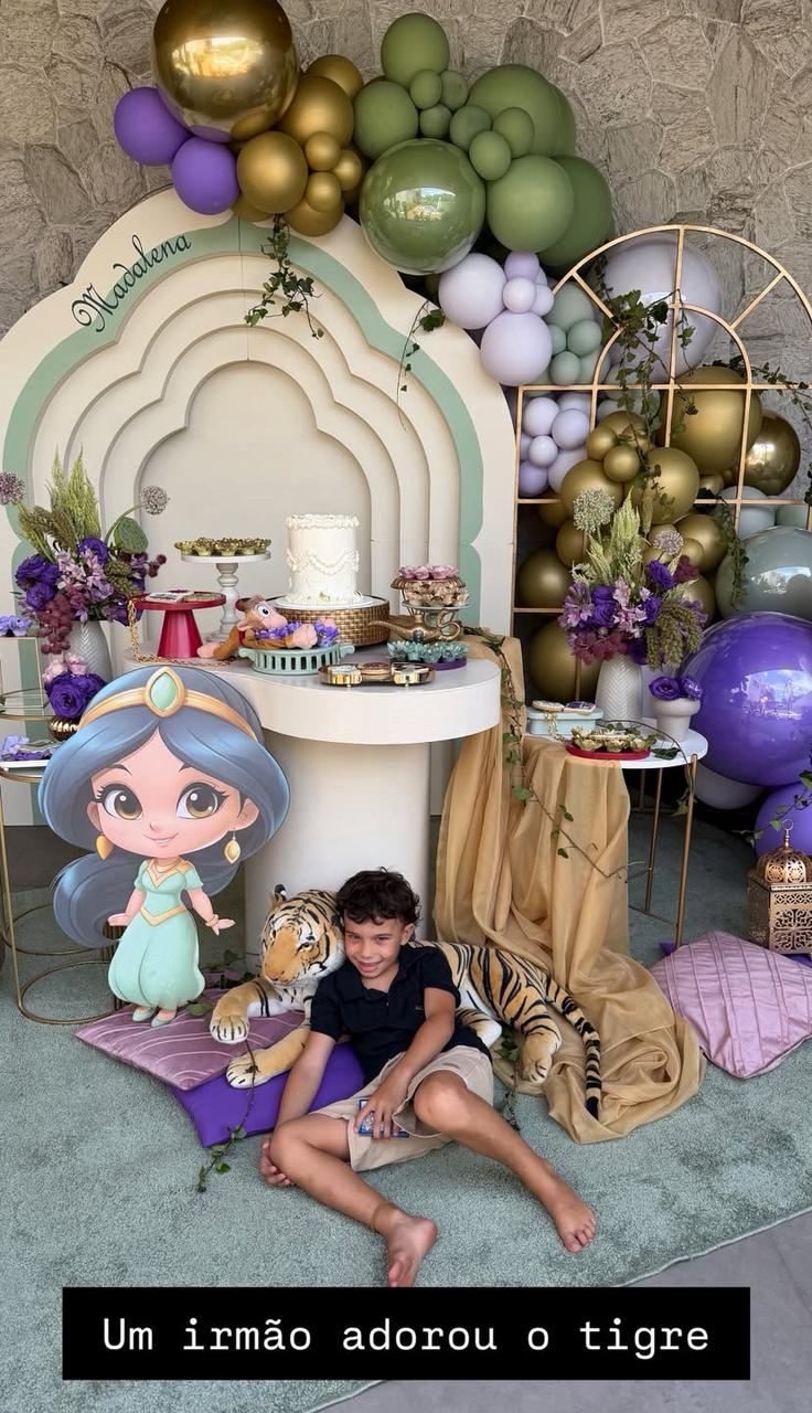 Aniversário de Madalena, filha de Letícia e Juliano Cazarré - Foto: Reprodução/Instagram