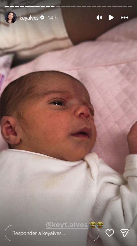 Rosamaria, filha de Key Alves e Bruno Rosa - Foto: Reprodução / Instagram @keyalves