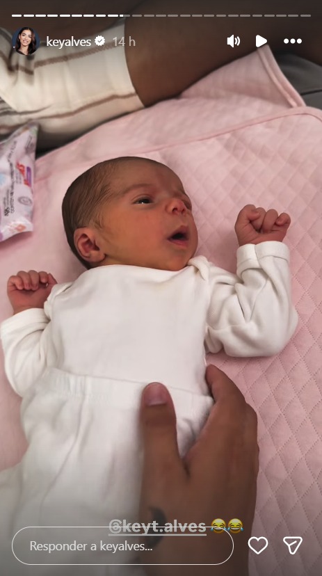 Rosamaria, filha de Key Alves e Bruno Rosa - Foto: Reprodução / Instagram @keyalves