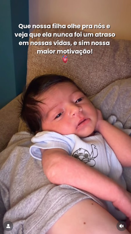 Yarin, filha de MC Guimê e Fernanda Stroschein - Foto: Reprodução / Instagram @mcguime