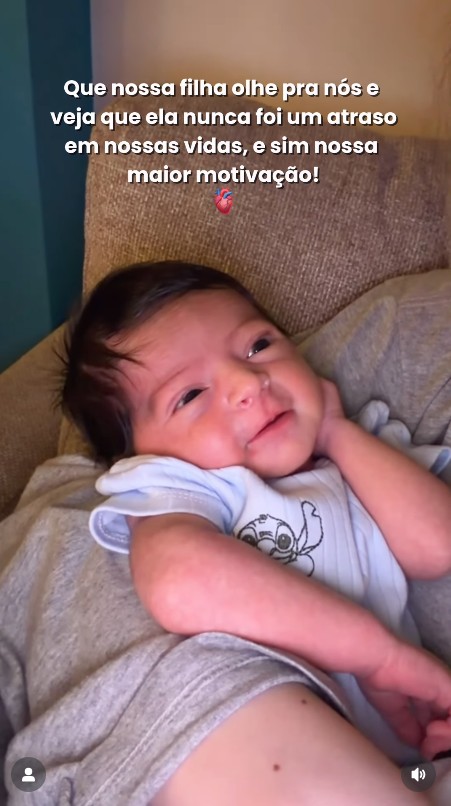 Yarin, filha de MC Guimê e Fernanda Stroschein - Foto: Reprodução / Instagram @mcguime