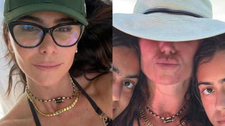 Filhas gêmeas de Giovanna Antonelli fazem rara aparição em foto com a mãe