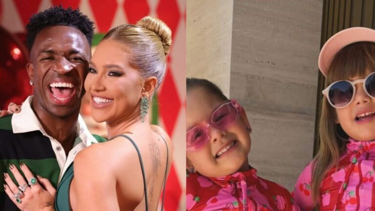 Na casa de Vini Jr., filhas de Virginia e Zé Felipe esbanjam estilo ao combinarem look