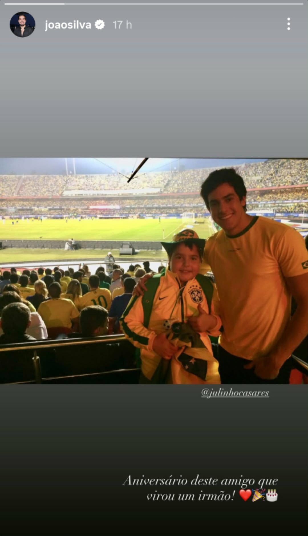 Filho de Faustão, João Silva, com Julinho Casares - Foto: @joaosilva