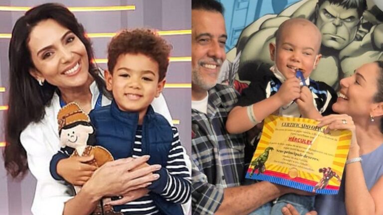 Jornalista da Globo celebra boa notícia no tratamento do filho contra o câncer