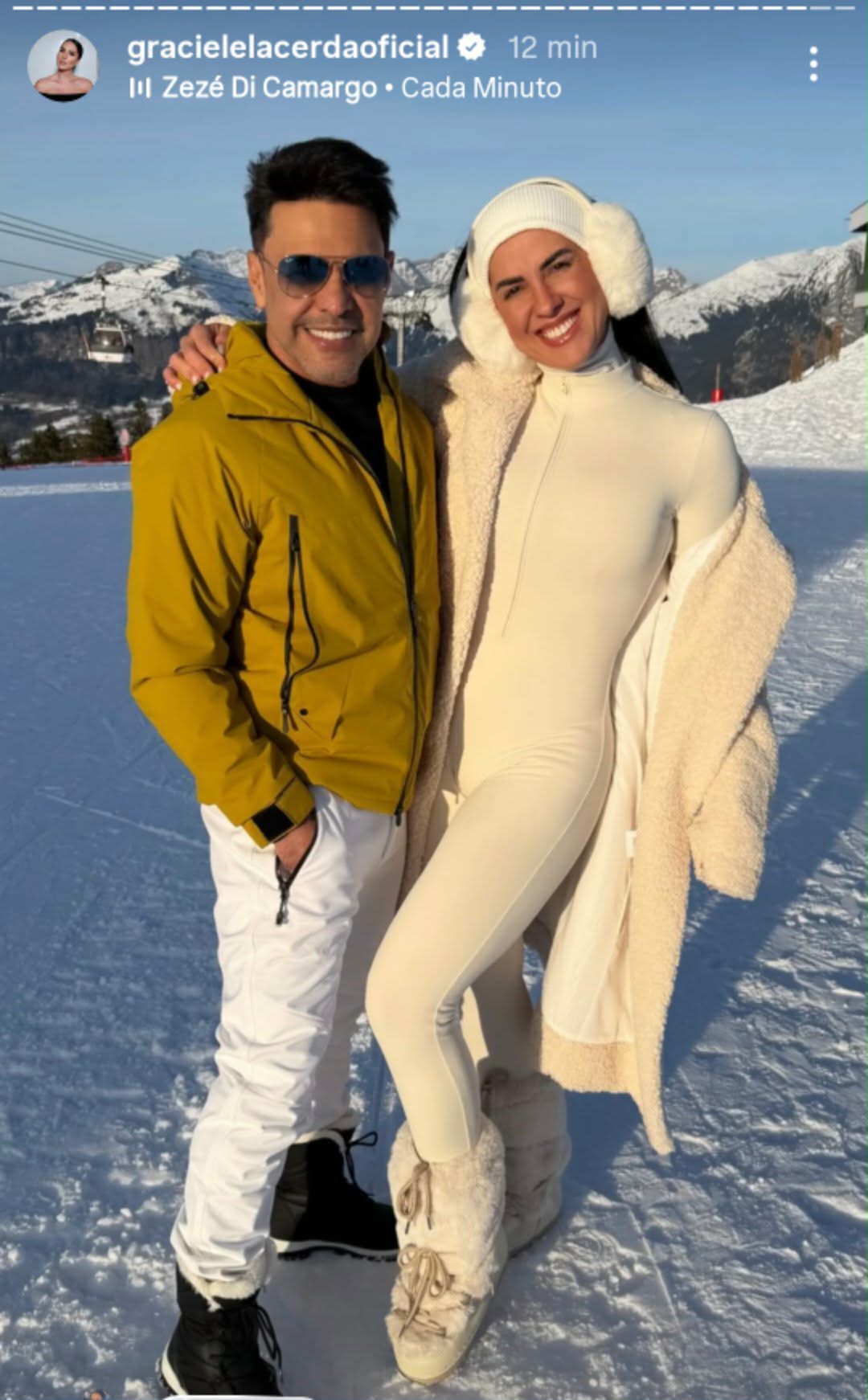 Graciele Lacerda mostra primeira vez da filha na neve - Foto: @gracielelacerdaoficial