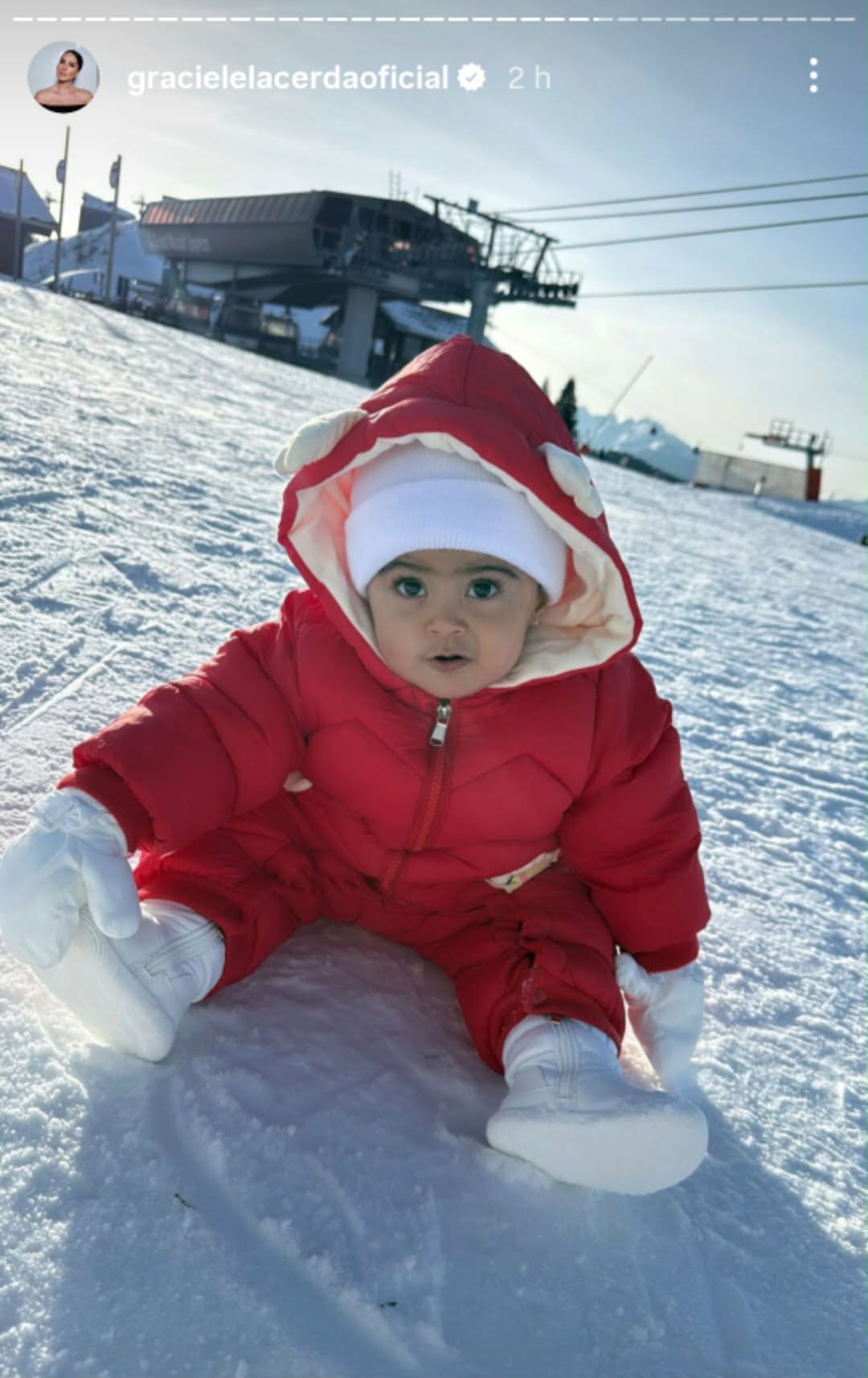 Graciele Lacerda mostra primeira vez da filha na neve - Foto: @gracielelacerdaoficial