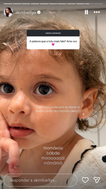 Helena, filha de Amanda Kimberlly e Neymar Jr. – Foto: Instagram