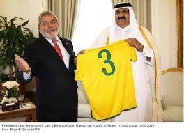 Lula ao lado do ex-Emir do Qatar Hamad bin Khalifa Al-Thani - Foto: Ricardo Stuckert/PR
