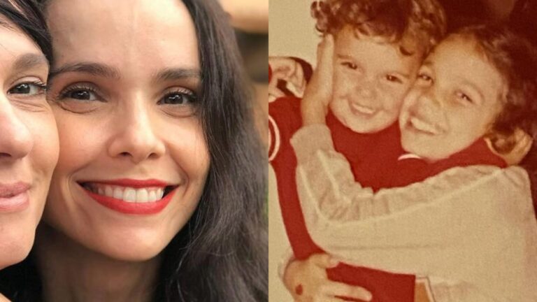 Débora Falabella celebra aniversário da irmã com fotos raras: ‘Quase gêmeas’